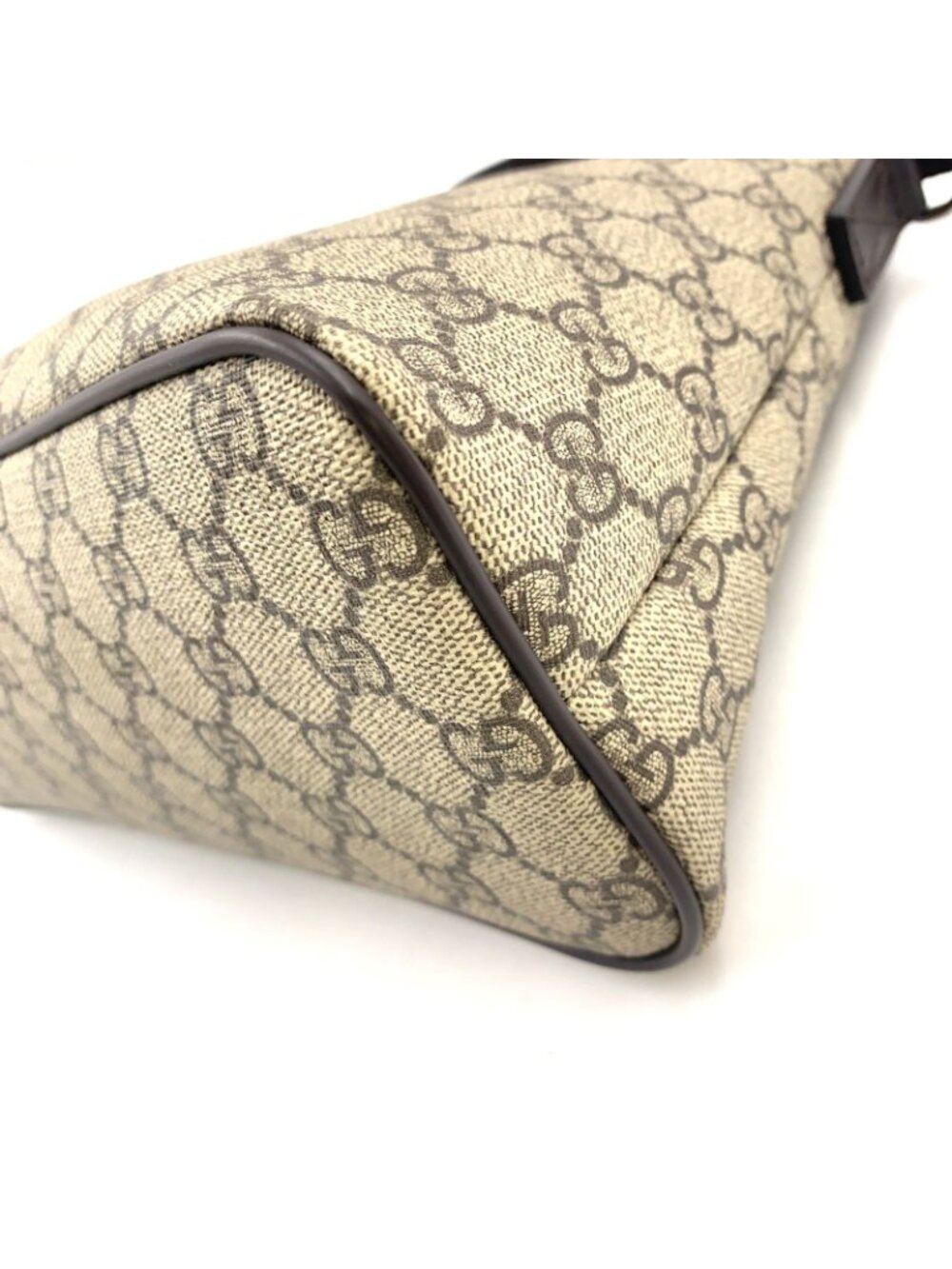 Gucci GG Blooms Shoulder Bag Leather Canvas Brown Silver - Picture 12 of 15